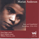 Marian Anderson: Rare & Unpublished 1936-1952 (CD)